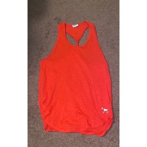 PINK racer back tank top